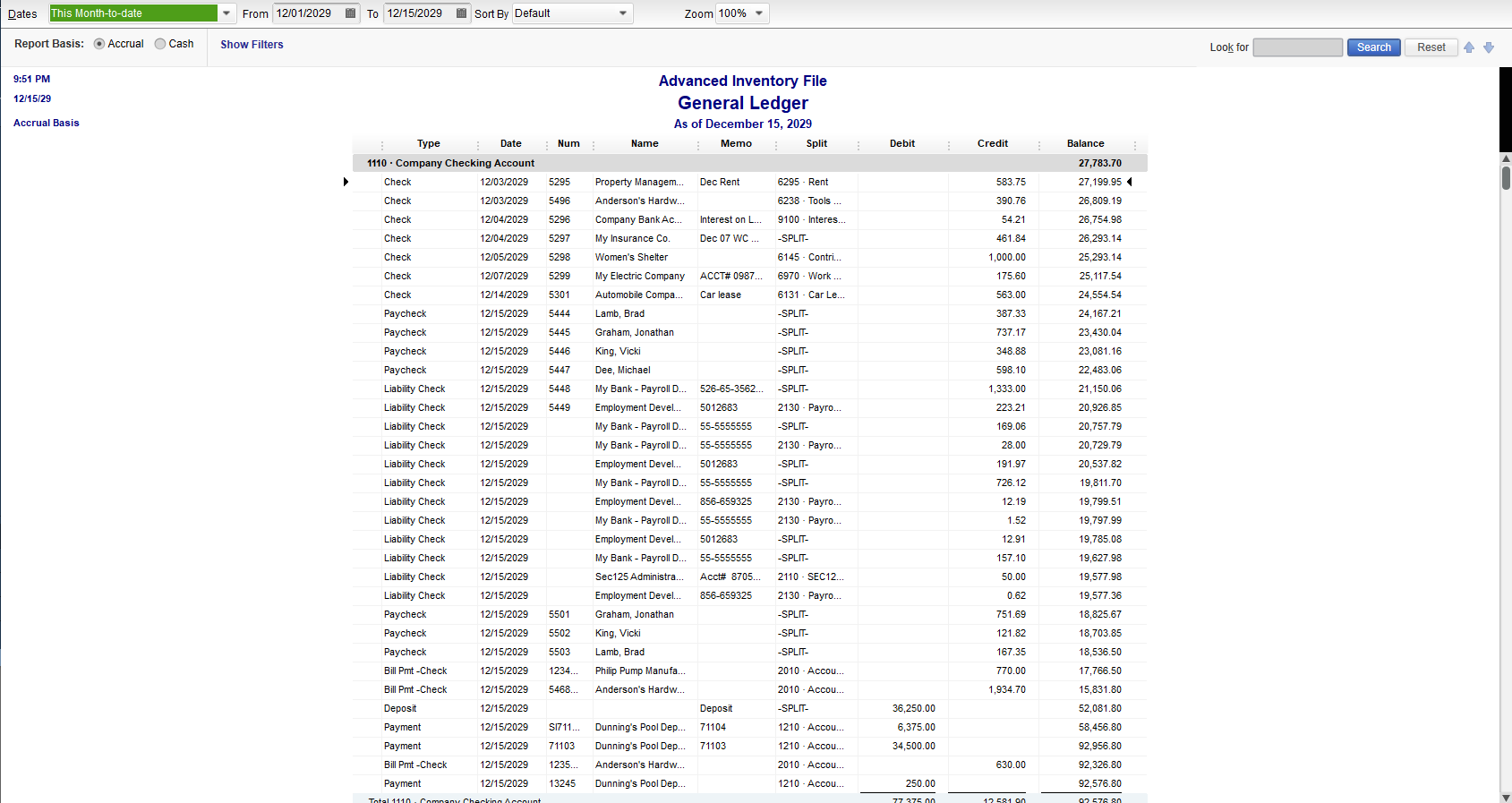 General Ledger